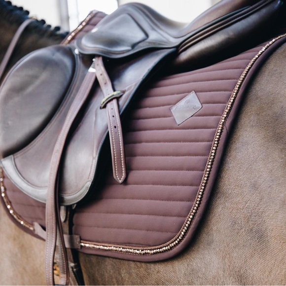Kentucky Wellington Pearl jump saddle pad brown - Picture 8 of 15